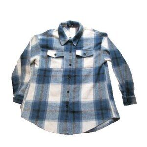 Automet Shirt Womens Medium Button Up‎ Long Sleeve Collared Flannel Ladies NWT